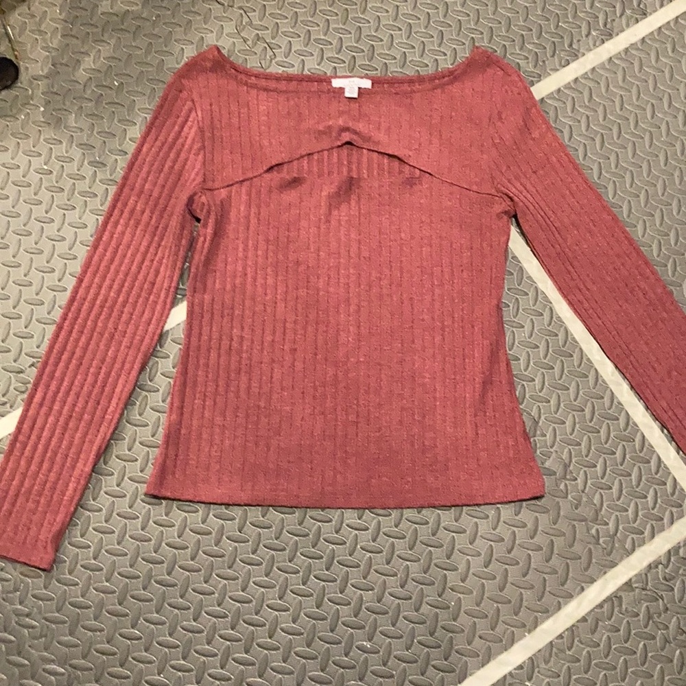 H by Halston peep show sweater size medium
